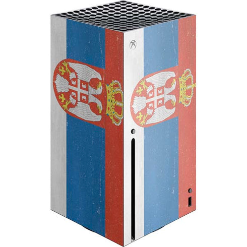 Serbia Flag Distressed Xbox Series X Skins